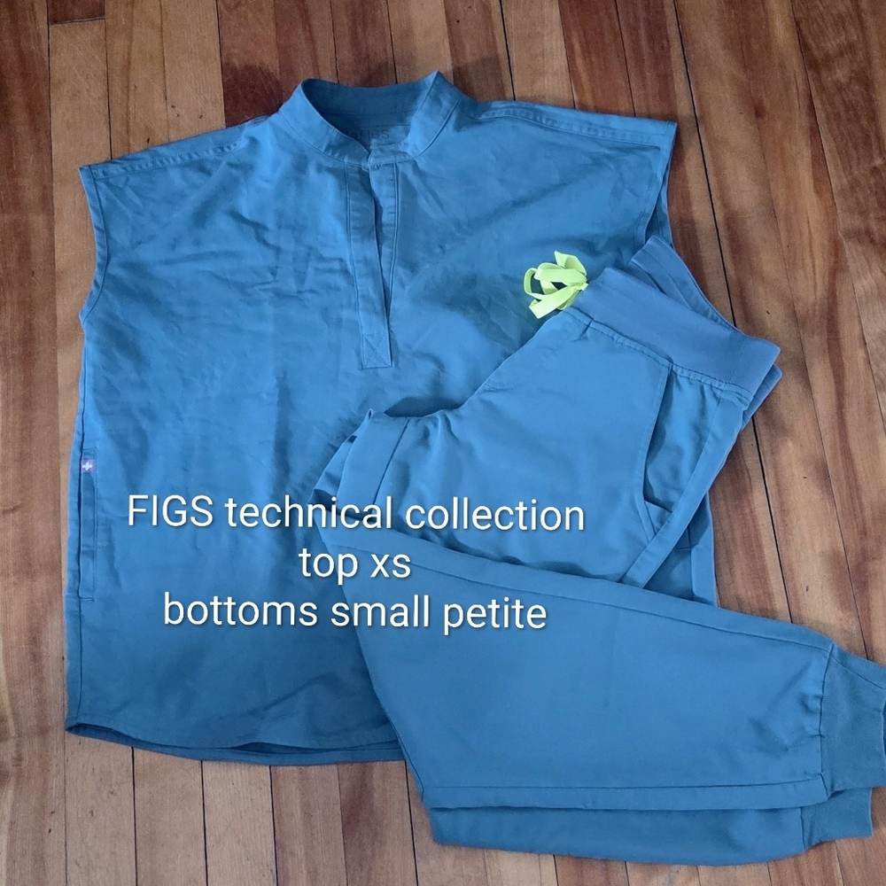 Figs Teal Scrub Set